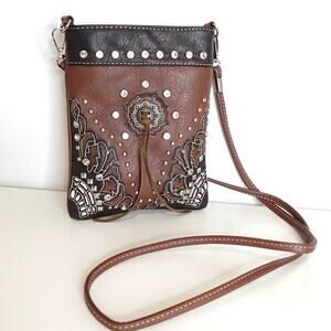 Texas Leather Mfg  Mini Phone Bag Purse Crossover